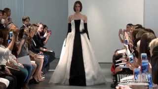 Vera Wang Bridal SpringSummer 2014  Videofashion [upl. by Anwahsat]