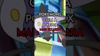 POKEMONS COM A POKÉDEX MAIS BIZARRA shorts pokemon pokedex froslass mimikyu lampent [upl. by Rabma]