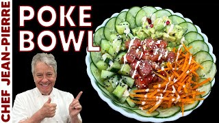 Delicious and Beautiful Poke Bowl  Chef JeanPierre [upl. by Suravat750]