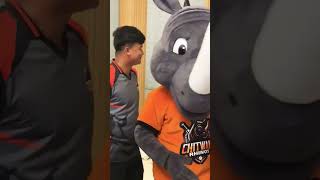 Jersey amp anthem reveal of Chitwan Rhinos by Mayor Renu dahal renudahal chitwan भरतपुर cricket [upl. by Novets]