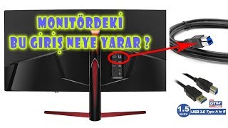 MONİTÖR ARKASINDAKİ BU GİRİŞ NEYE YARAR Dark 15 metre USB 30 Monitör Kablosu [upl. by Canotas502]