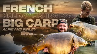 French Holiday Fishing for Big Carp  Alfie and Finley [upl. by Aihsenak]