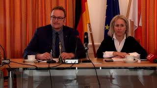 Pressekonferenz Landkreis Südwestpfalz Städte Pirmasens und Zweibrücken – Corona Lage 13032020 [upl. by Idnaj]