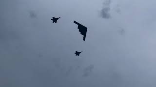 B2 Stealth Bomber Flyover Washington DC 4th July [upl. by Olegnaleahcim746]