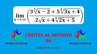 LIMITES AL INFINITO CON RADICALES MULTIPLES [upl. by Liban88]