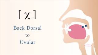 χ  LongX unvoiced dorsal uvular non sibilant fricative [upl. by Anauqat]