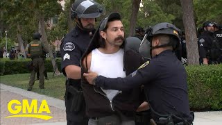 Protesters arrested at UC Irvine [upl. by Nathalie]