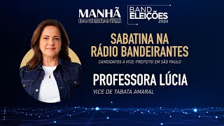 Lúcia França vice de Tabata Amaral  PSB  Entrevista completa [upl. by Atinad227]