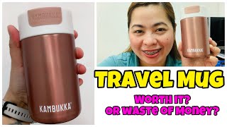 Kambukka Travel Mug Tagalog Product Review [upl. by Yirinec]