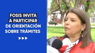 FOSIS INVITA A PARTICIPAR DE ORIENTACIÓN SOBRE TRÁMITES [upl. by Aisiram]