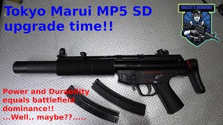 Upgrading a standard Tokyo Marui TM MP5 SD [upl. by Fillian]