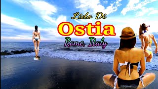 Lido di Ostia Beach Rome Italy 2020 4K Video By RS World [upl. by Natsirt]