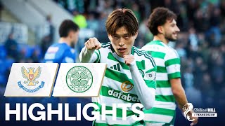 St Johnstone 06 Celtic  Kyogo Furuhashi Double  William Hill Premiership [upl. by Annadiana]