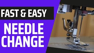 How To Change A Sewing Machine Needle Singer Heavy Duty [upl. by Llertnac]