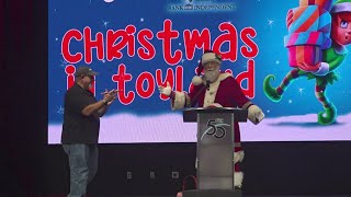 Santa stops into Huntsville to reveal Christmas Parade theme for 2024 [upl. by Aramit]