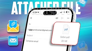 How to Attach Files on Email on iPhone  Easy Steps to Send Attachments [upl. by Ot987]