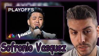 Sofronio Vasquez Shows His Spectacular Talent on quotCryingquot  The Voice Playoffs  NBC REACTION [upl. by Aligna]