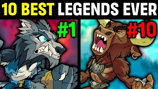 Top 10 BEST Brawlhalla Legends EVER [upl. by Concettina]