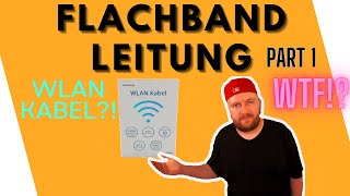 Flachband Netzwerkleitung  Wie gut funktioniert es Teil 1 [upl. by Adnalra]