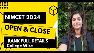 NIMCET 2024 Opening and Closing rank College Wise  nimcet2024 opening closingrank [upl. by Behka]