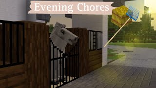 Evening Chores  MINECRAFT Equestrian  DibbleCraft [upl. by Bobinette]