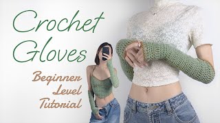 Crochet Fingerless Gloves  Indepth Tutorial for Beginners [upl. by Tristam831]