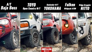 Baja Boss TOYO YOKOHAMA FALKEN NITTO  Offroad Tire Comparison [upl. by Akeber663]