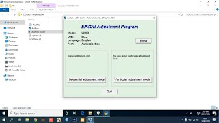 How to Reset Epson L3050 with Resetter [upl. by Resee507]