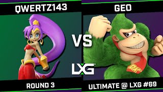 qwertz143 Mii Gunner vs GEO Donkey Kong  Smash Ultimate  LXG 69 [upl. by Akinod]