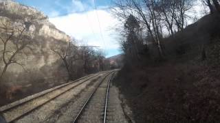 Bulgarian railways cab ride Iskar gorge SofiaMezdra [upl. by Diley625]