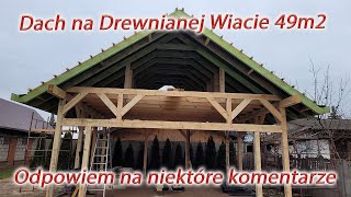 Dach na Drewnianej Wiacie Garażowej Łaty skończone  Gotowi do kolejnych prac [upl. by Bale]