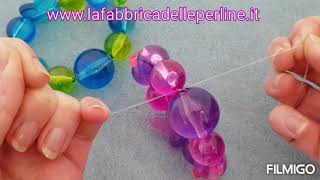 Tutorial Bijoux Base Filo Elastico come chiuderlo bene per principianti [upl. by Lorene494]