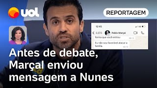 Marçal enviou mensagem a Nunes antes de debate Não sou favorável a atacar família  Raquel Landim [upl. by Viva]