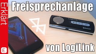 Beste Freisprechanlage für das Auto LogiLink Freisprecheinrichtung  Test  Review Deutsch [upl. by Haibot573]