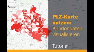 PLZKarten nutzen  Beispiel Kundendaten darstellen in QGIS Tutorial [upl. by Aizatsana493]