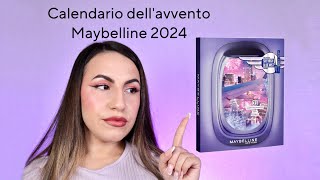 CALENDARIO DELL AVVENTO MAYBELLINE 31 CASELLE 2024 💜🎄 [upl. by Goodhen]