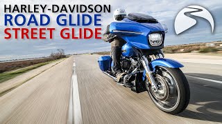 Harley Davidson Street Glide amp Road Glide 2024 Review  First Ride [upl. by Portwin]