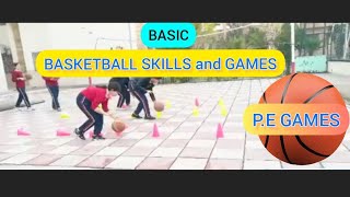 Easy Basketball exercises and skills  pe games  educaçãofisica  physical education [upl. by Asirrom]