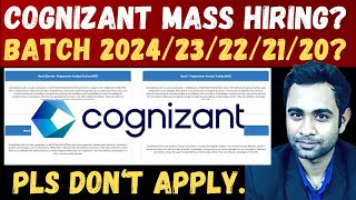 COGNIZANT Mass Hiring 202423222120   Cognizant GenC amp Genc Elevate [upl. by Stargell]