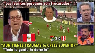 quotA QUIEN LE HAS GANADOquot PERIODISTAS PERUANOS DESTRUYEN A REYNOSO tras PERDER  BOLIVIA VS PERU 20 [upl. by Aniteb664]