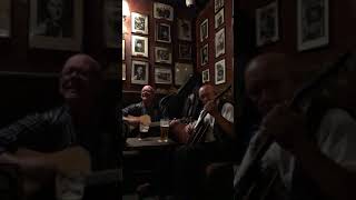 Dirty Old Town performed at ODonoghues Pub in Dublin [upl. by Aihsekat561]