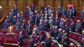 Attentats Belgique le Sénat rend hommage aux victimes [upl. by Gingras]