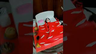 Lazy Girl Bed Theme Birthday Cake  Teenage Bed Cake  Bed Theme Sleeping Girl Cakelazy girl bed [upl. by Nnael3]