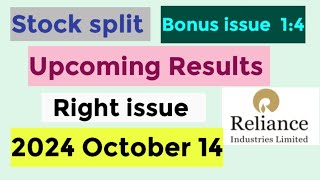 14102024 Tomorrow Events calendarquarterly results stock splitBonus issueLoyalbillionaire [upl. by Alansen]