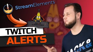 TWITCH ALERTS für Follower Subscriber Donation mit StreamElements und OBS [upl. by Mandeville]