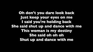 Shut Up And Dance – Walk The Moon – Professional Backing Track with Lyrics [upl. by Eadas699]