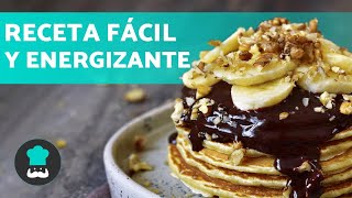 TORTITAS de AVENA Y PLÁTANO 🥞 🍌 3 Ingredientes [upl. by Ecila]