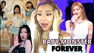 BABY MONSTER FOREVER 💙 MV DANCE PERFORMANCE amp LIVE  REACTIONREVIEW [upl. by Budde]