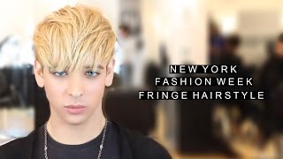 New York Fashion Week Hairstyle  Fringe Hairstyle for Men [upl. by Heriberto]