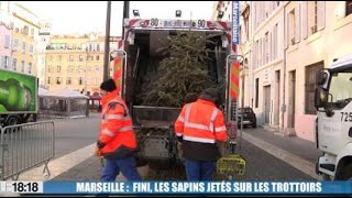 Marseille  fini les sapins sur les trottoirs [upl. by Ecinreb428]